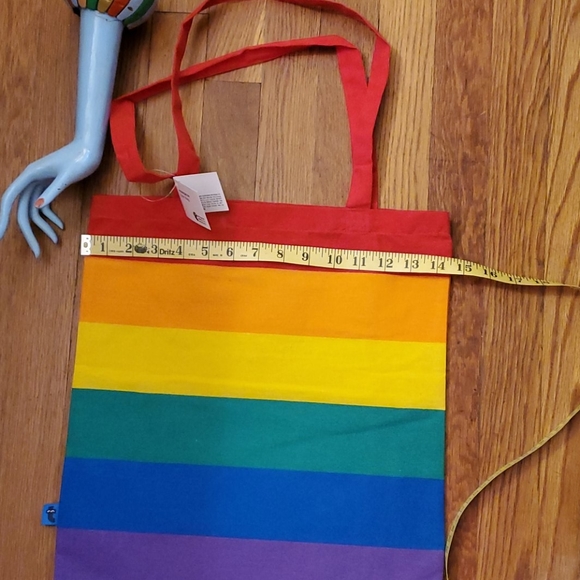 flying tiger rainbow tote bolsa